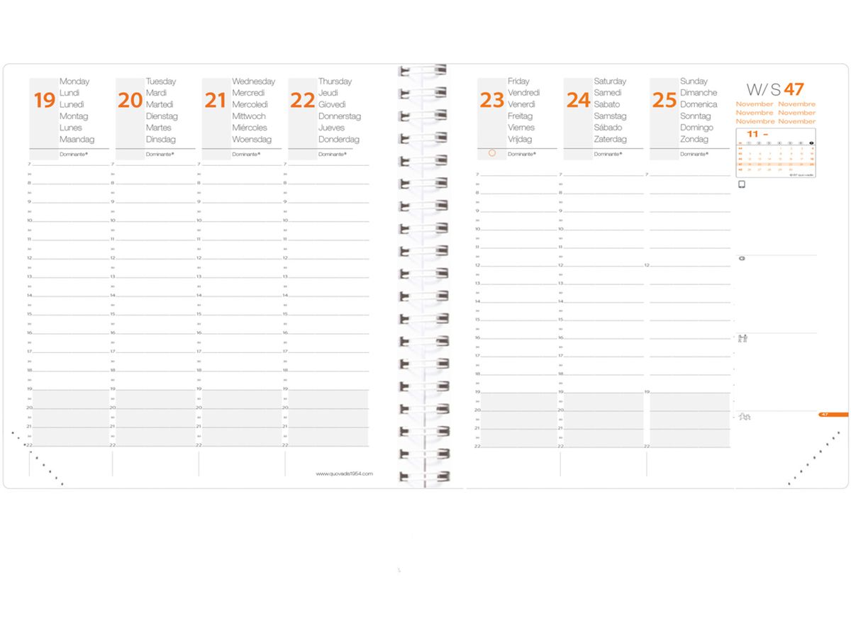 QUO-VADIS Recharge Time&Life 2026 540122Q 1S/2P medium ML 16x16cm (3371010459827)