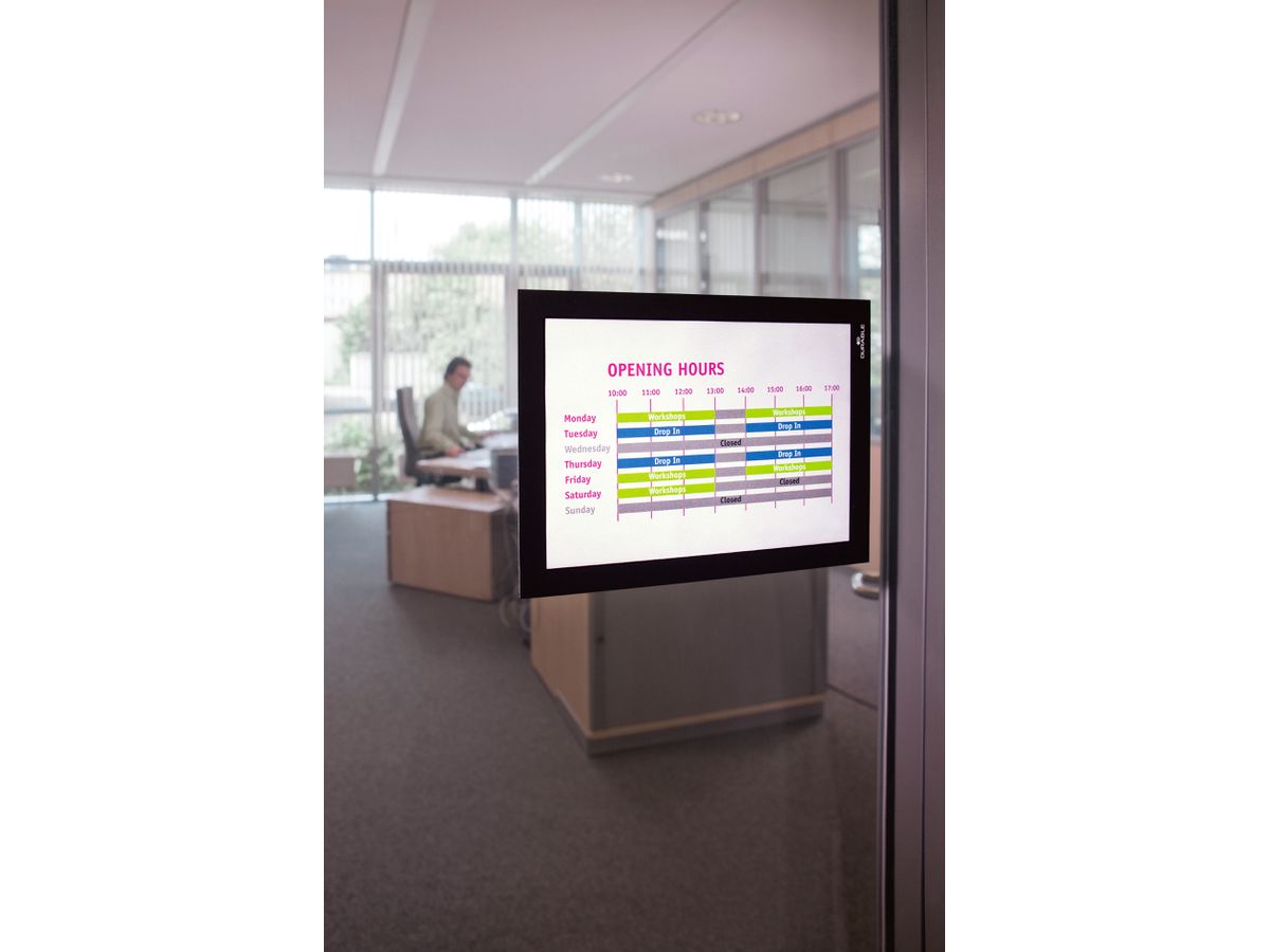 DURABLE Sichtfenster Duraframe 487101 schwarz, selbstklebend 2 Stk. (4005546404851)