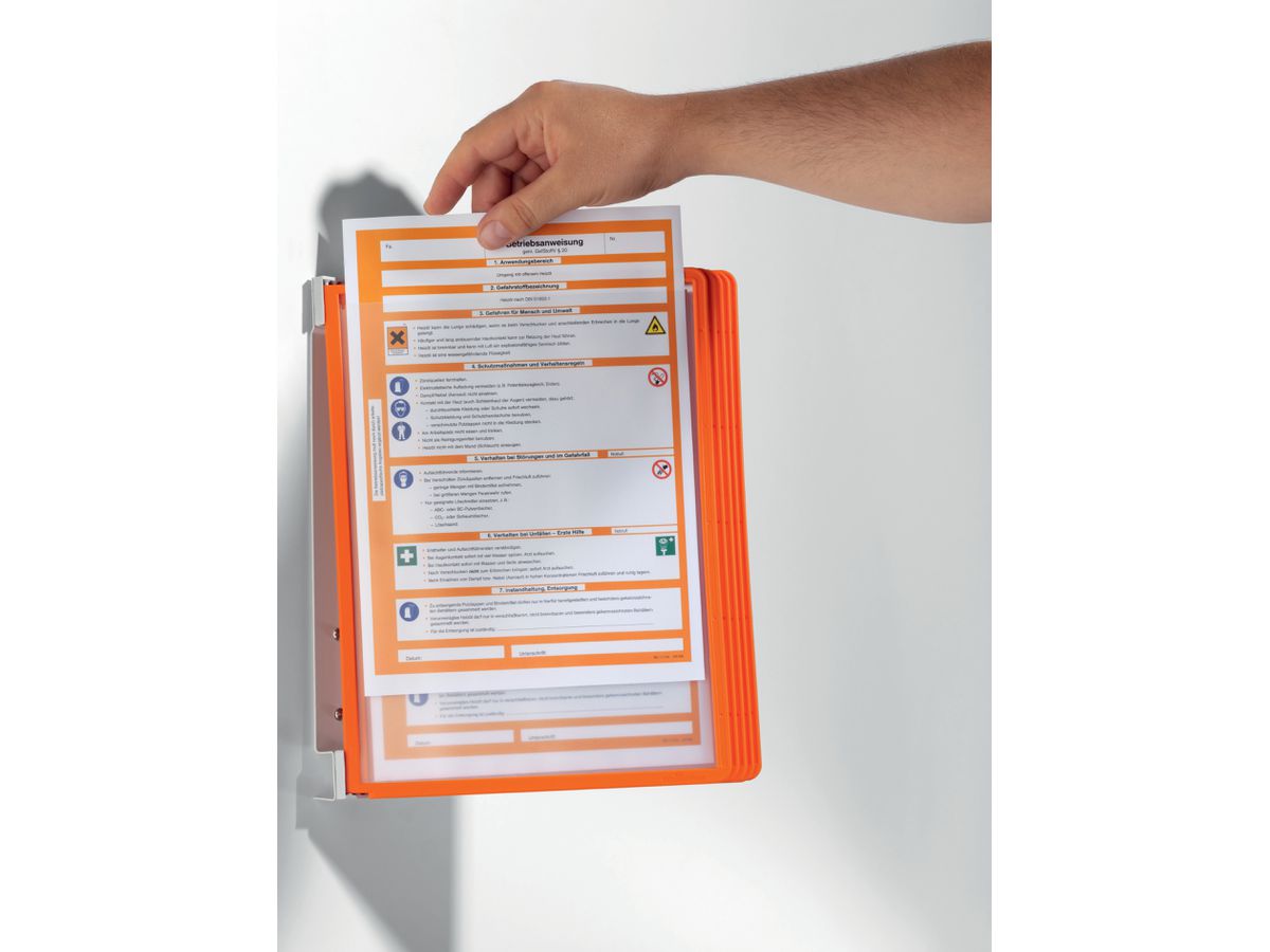 DURABLE Système prés. VARIO Wall5 555109 orange (4005546506500)