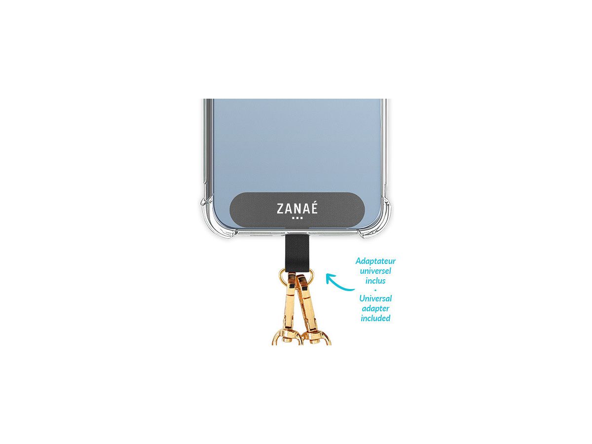 ZANAÉ Phone Necklace Blue Land 18330 Karma colored (3663838183306)