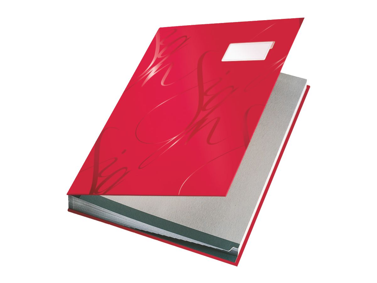 LEITZ Unterschriftenmappe A4 57450025 rot 18 Fächer (4002432399062)