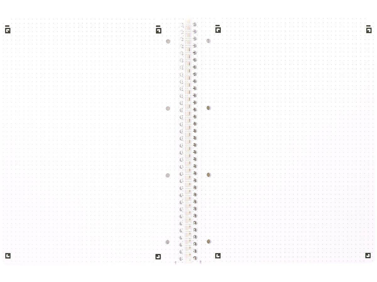 OXFORD Collegeblock TOUCH A4+ 400132395 dotted, light stone 80 Blatt (4006144022522)