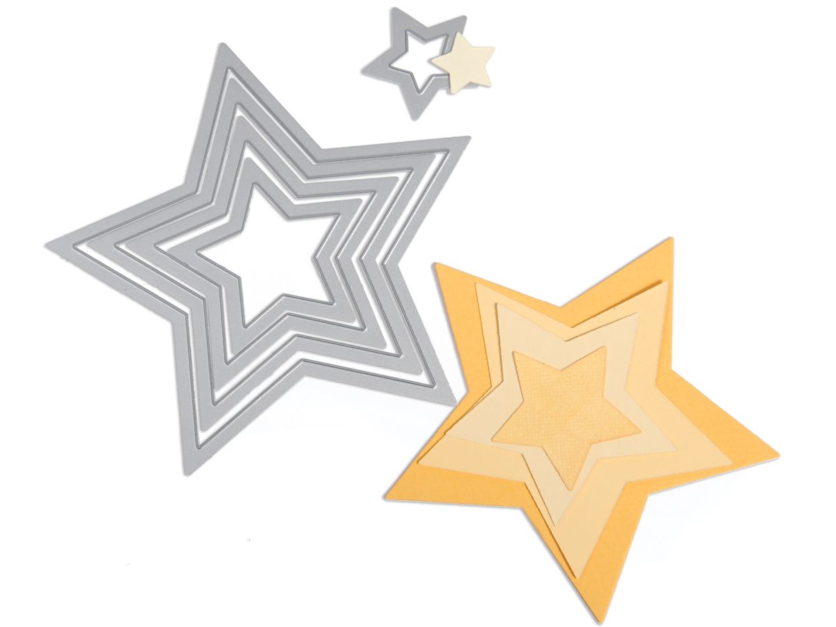 SIZZIX Cutting dies Stelle 657567 Set di 2 (0841182061973)