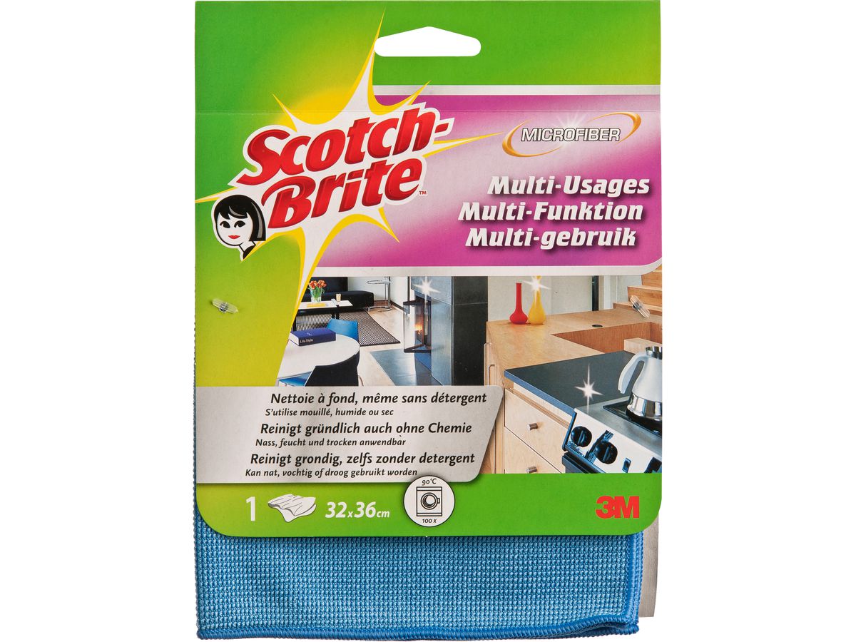 SCOTCH-BRITE Tissu microfibre W810 couleurs ass. (4001895822469)