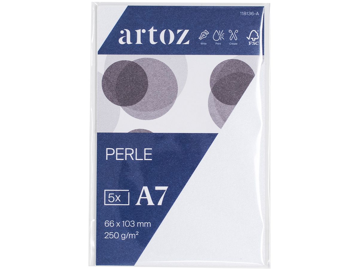 ARTOZ Biglietti da visita 1001 A7 11813614-211 250g, bianco 5 fogli (7612450534511)