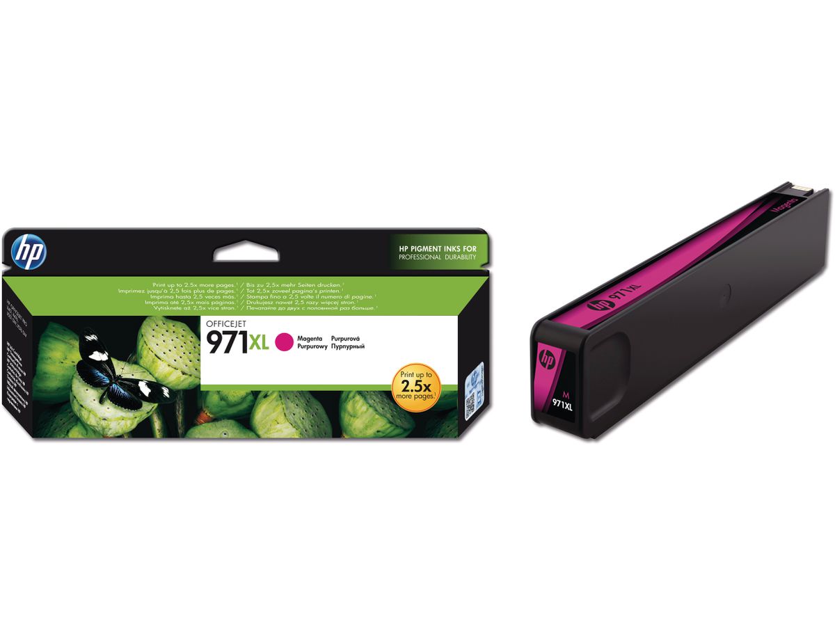 HP Cart. d'inchio. 971XL magenta CN627AE OfficeJet Pro X451/576 6600 p. (0886112877408)