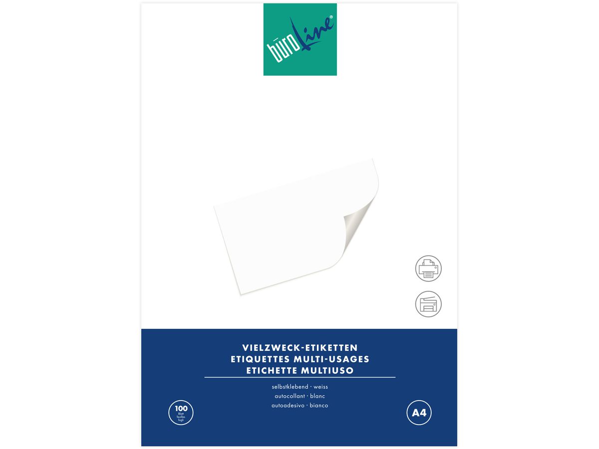 BÜROLINE Etichette 192x61mm 500060 bianco 400 pezzi (7612532026262)