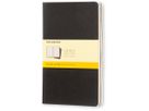 MOLESKINE Notizheft Cahier A5 496-3 kariert, schwarz 3 Stück (9788883704963)