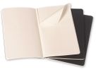 MOLESKINE Notizheft Cahier A6 704918 blanko, schwarz 3 Stück (9788883704918)