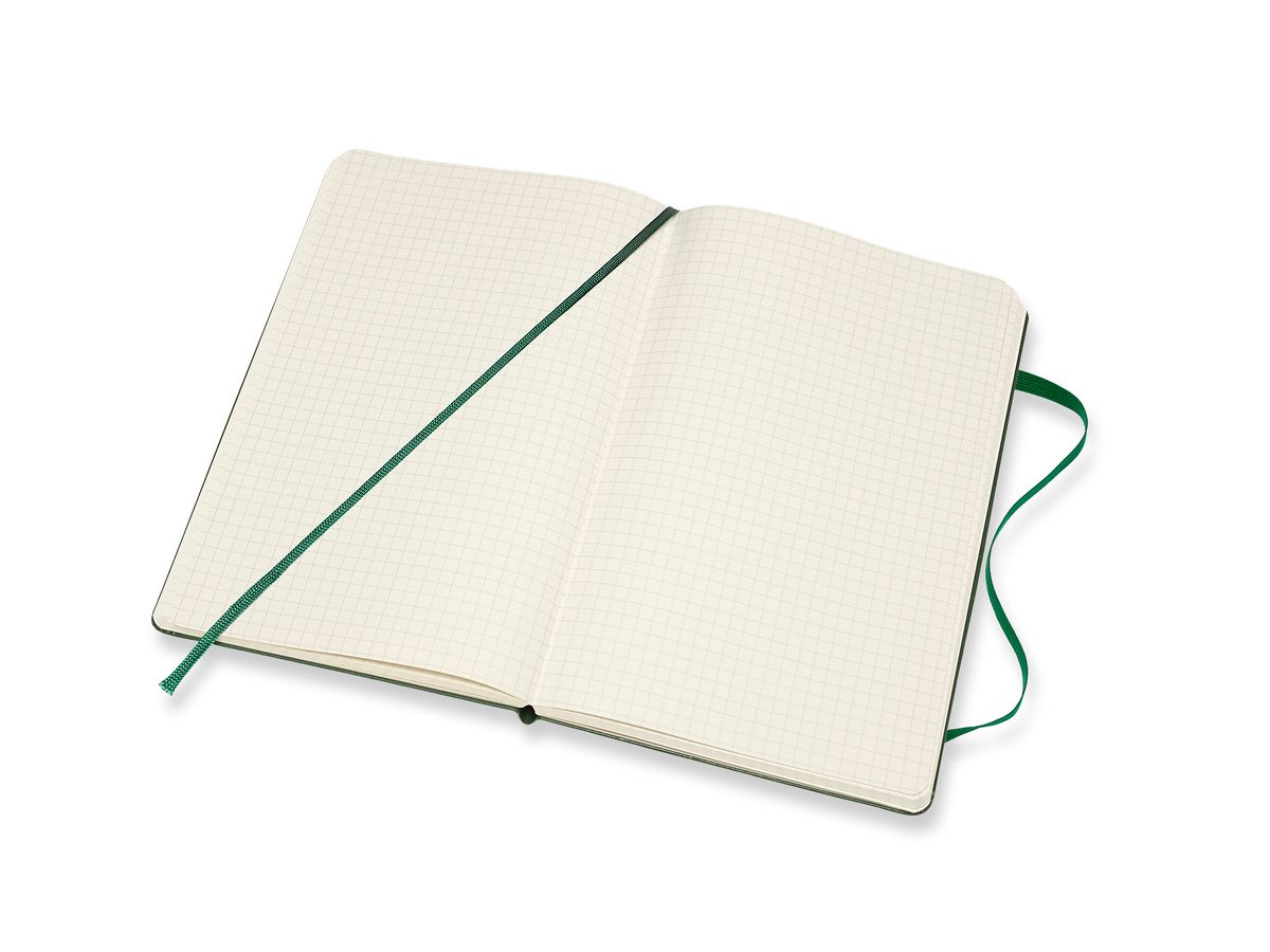 MOLESKINE Carnet HC L/A5 629087 quadrillé, vert, 240 pages (8058647629087)
