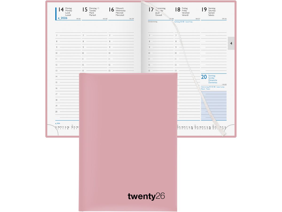 BIELLA GA Colorful 7 2026 809707400026U 1W/2S rosa ML 14.5x20.5cm (7611365524679)