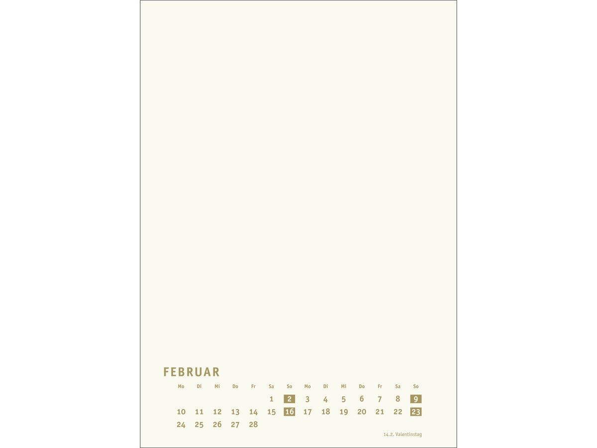 HEYE Bastelkalender 2026 22993+26 gold 21x29.7cm (9783756411450)