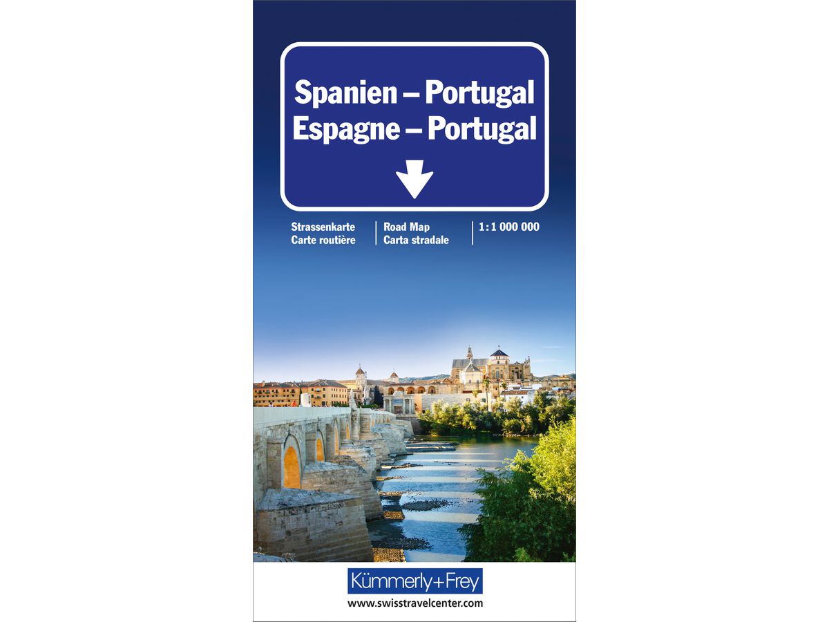 KÜMMERLY+FREY Carta stradale 325930045 Spain/Portugal 1:1 Mio. (9783259012406)