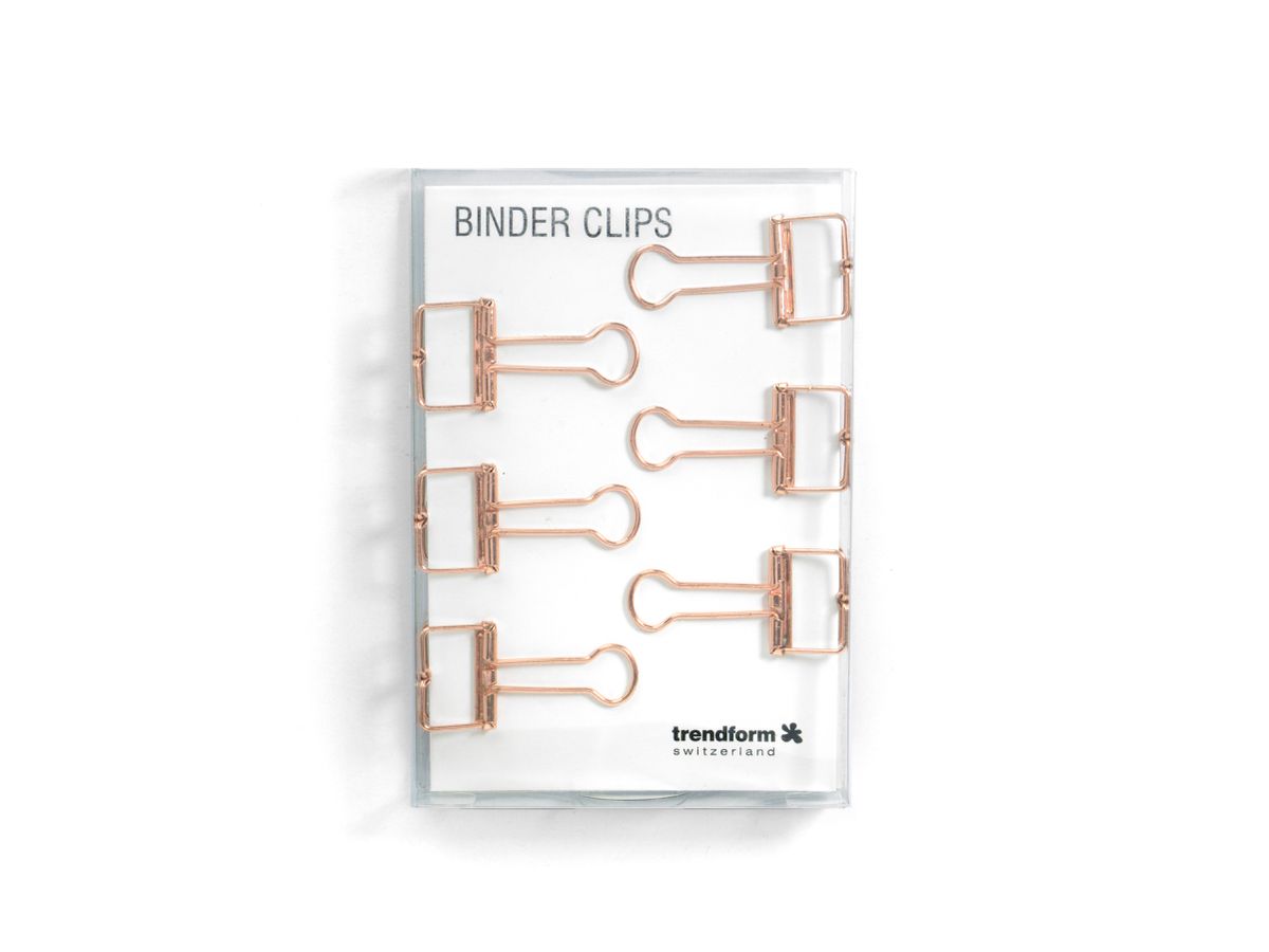 TRENDFORM Binder Clips 19mm SY0420 cuivré, set de 6 (7640169365812)