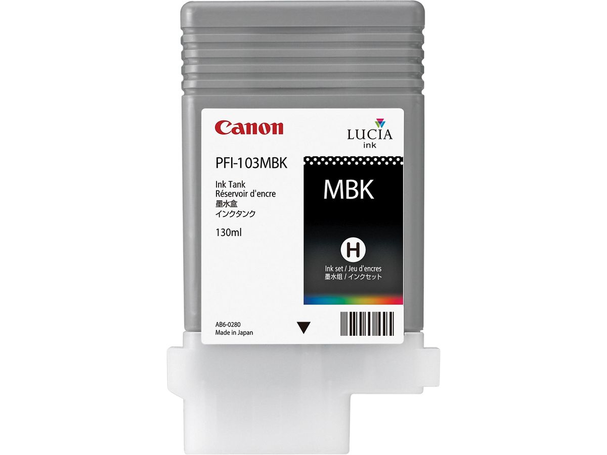 CANON Cartouche d'encre noir mat PFI-103MBK iPF 6100 130ml (4960999487137)