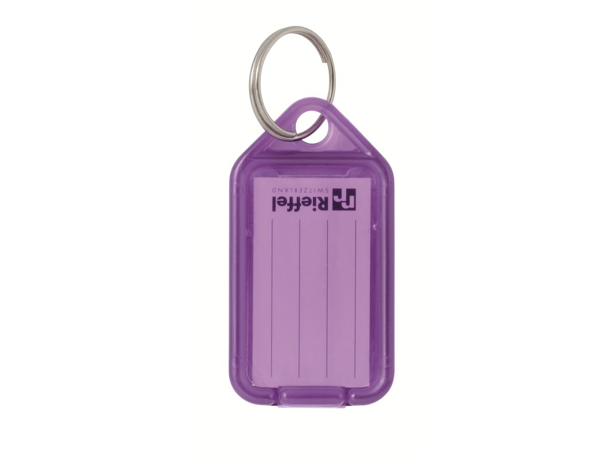 RIEFFEL SWITZERLAND Etichette chiave 38x22mm KT 1000 LILA viola 100 pezzi (7630010411263)