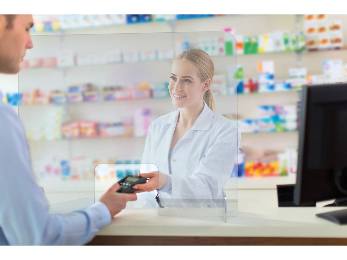 MAGNETOPLAN Mur hygiénique 850x700mm 1102785 Verre acrylique (4013695062693)