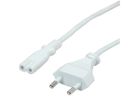 VALUE Netzkabel White 19.99.2095 Euro-Flach auf C7 Buchse 1.8m (7611990132317)