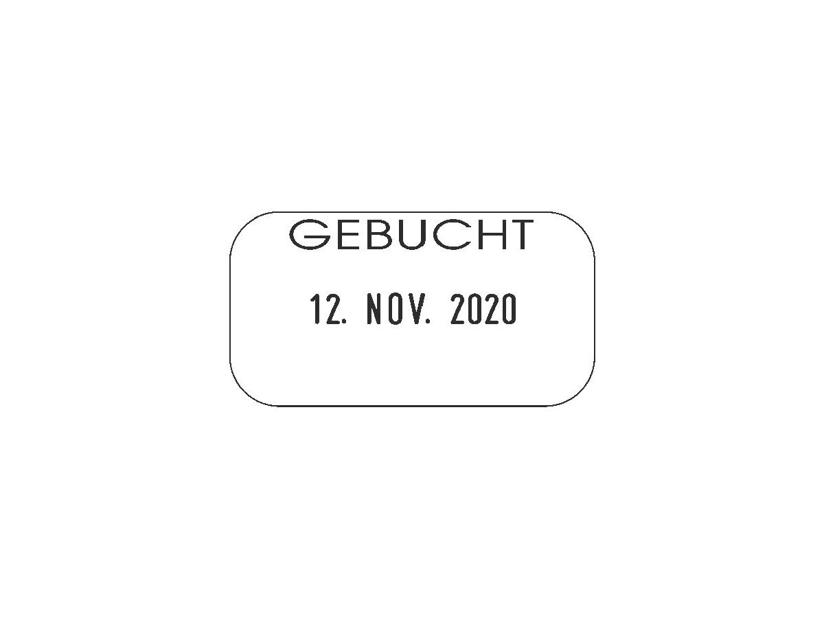 COLOP Datumstempel Gebucht D S260L3/D 24x45mm (9004362222323)
