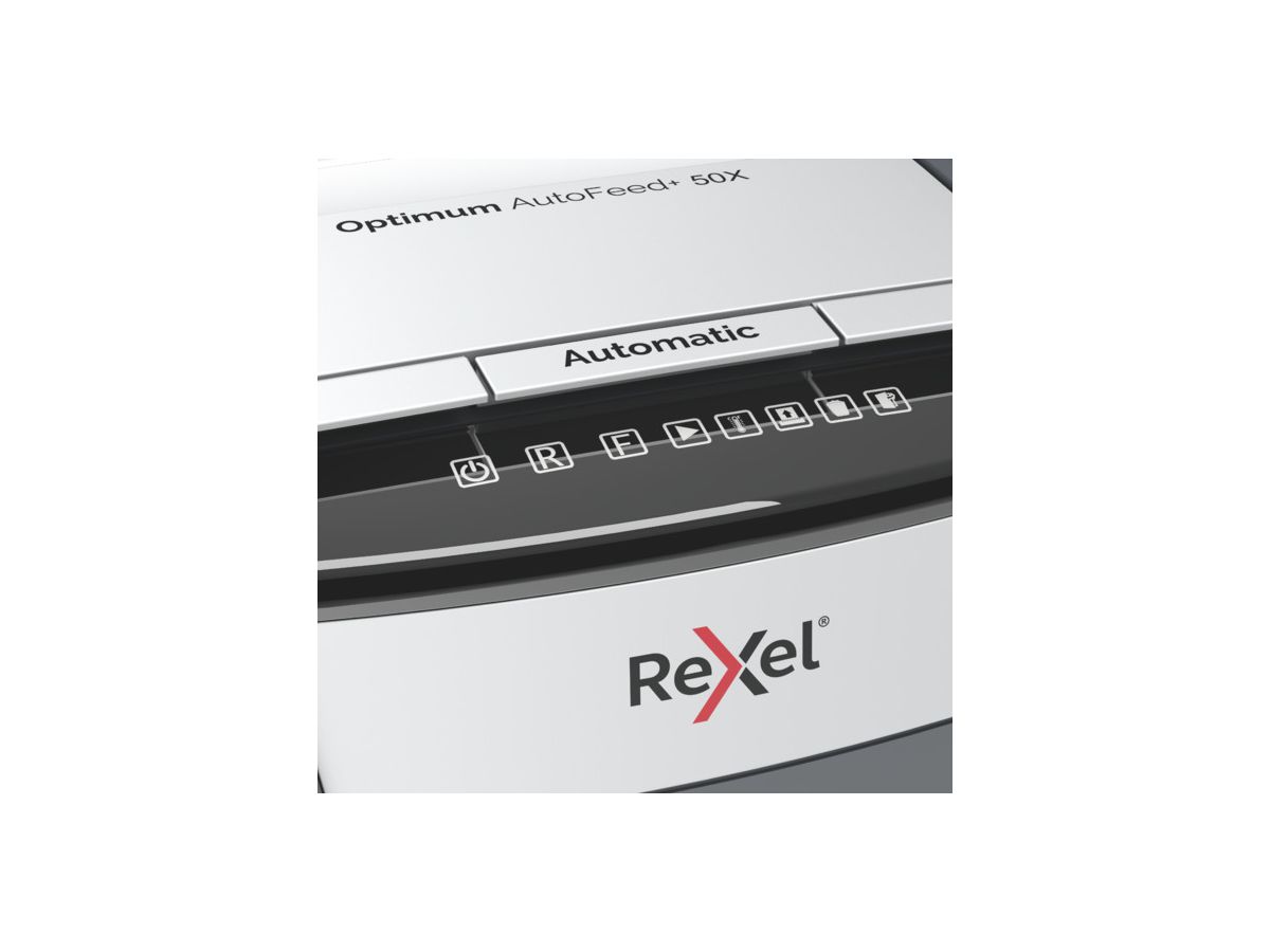 REXEL Aktenvernichter Optimum AF+ 2020050XCH X50, P-4, 20lt (5028252614009)