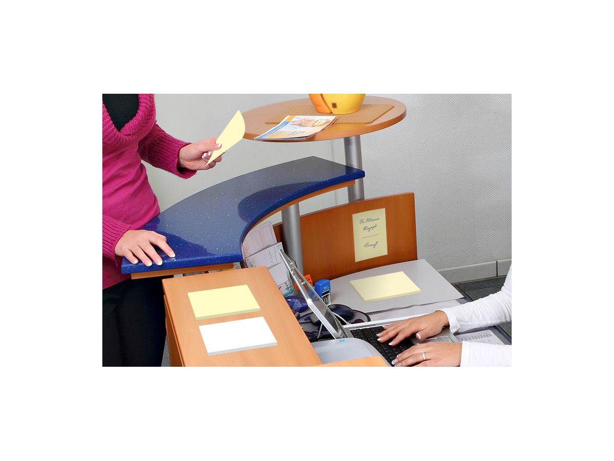 INFO Haftnotizen Cube 75x75mm 5120-01 antimikrobiell, gelb 400 Blatt (4044355792391)