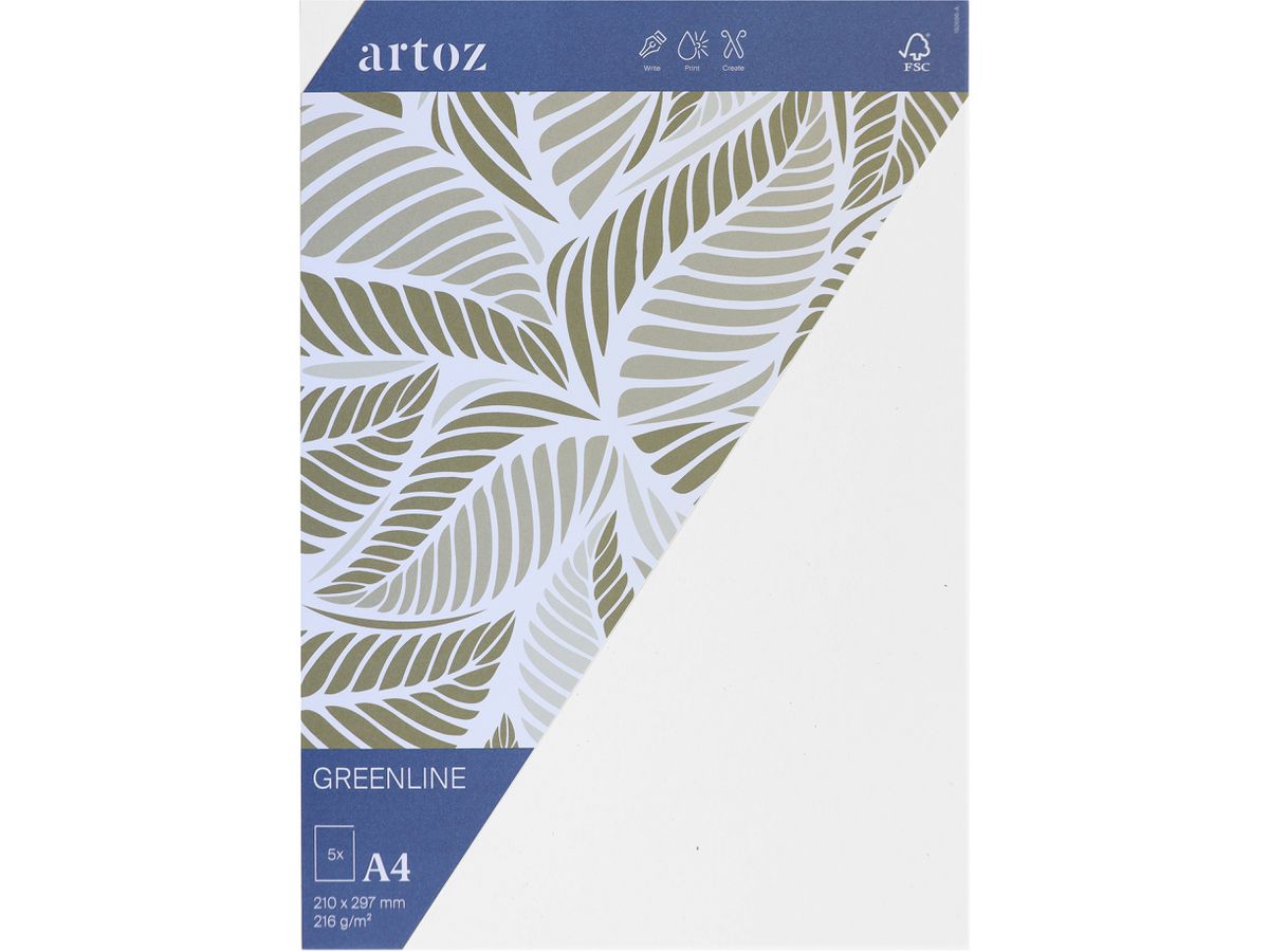 ARTOZ Cartes 1001 A4 19269614-211 216g, birch 5 feuilles (7612996824541)