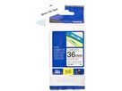 PTOUCH Nastro lam. opaco nero/bianco TZE-M261 PT-D800W/D900W 36mm (4977766808057)