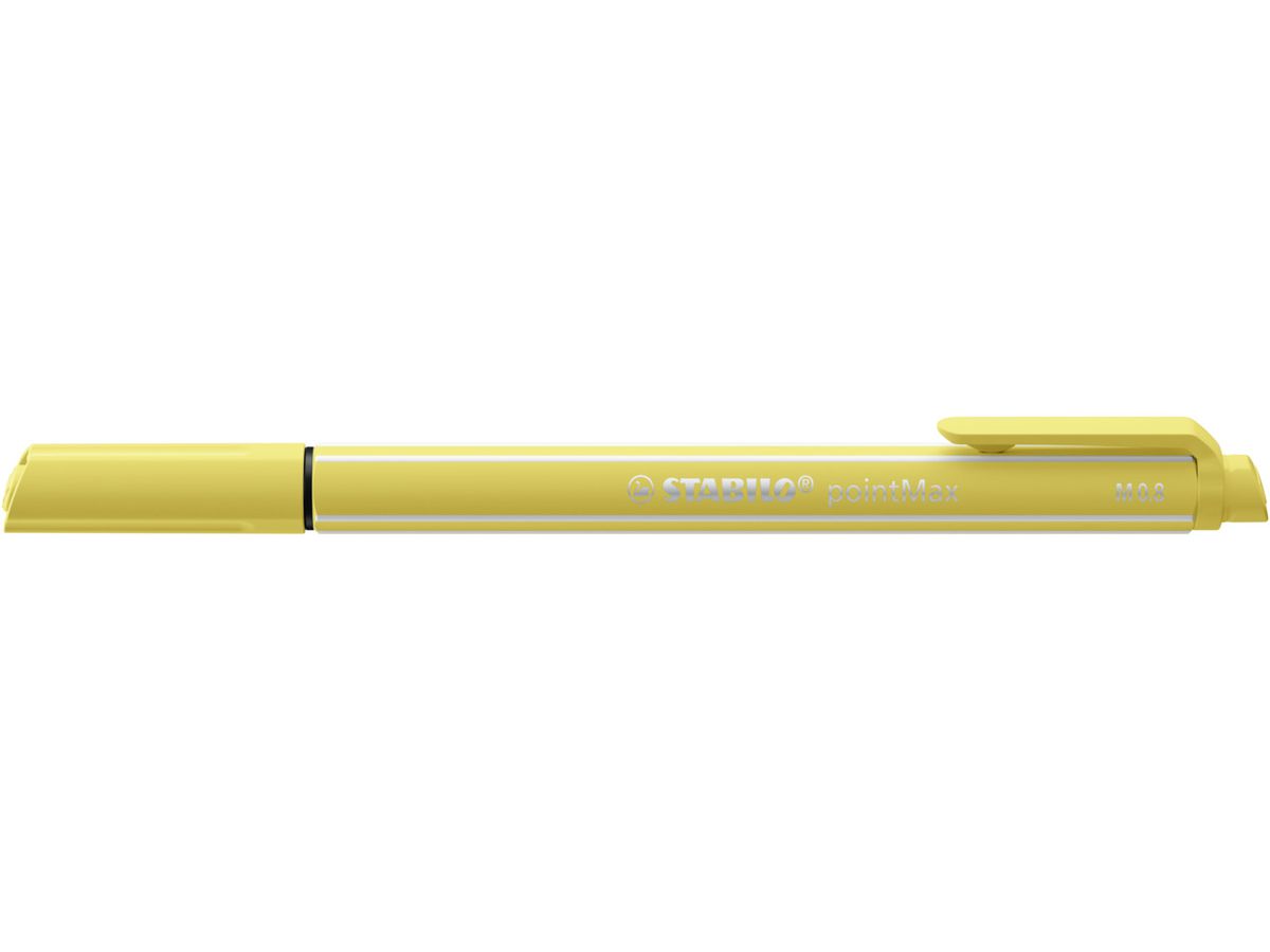 STABILO Fineliner PointMax 0.8mm 488/5 giallo chiaro (4006381581738)