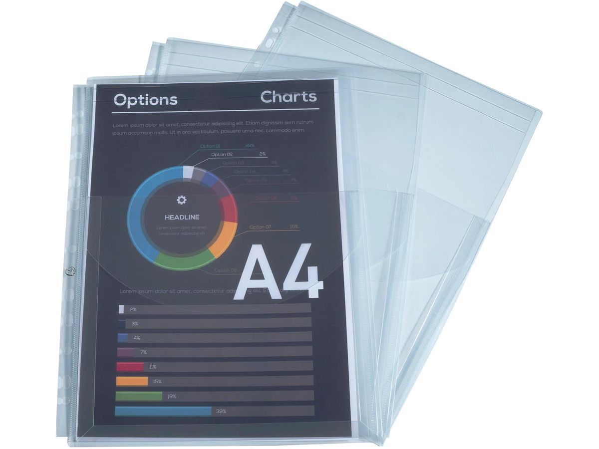 EXACOMPTA Schutzhülle A4 5503E 25mm 10 Stück (3130630055037)