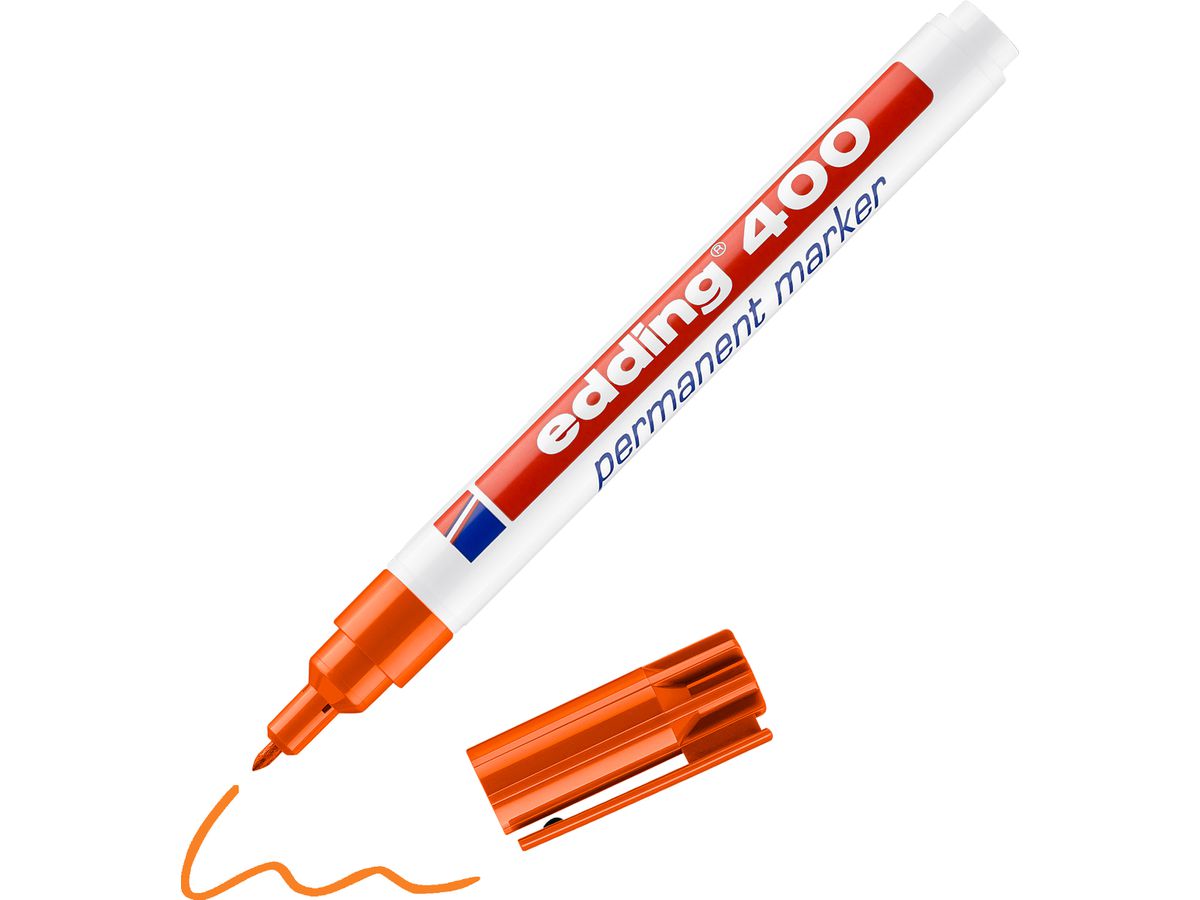 EDDING Permanent Marker 400 1mm 400-6 orange (4004764315826)