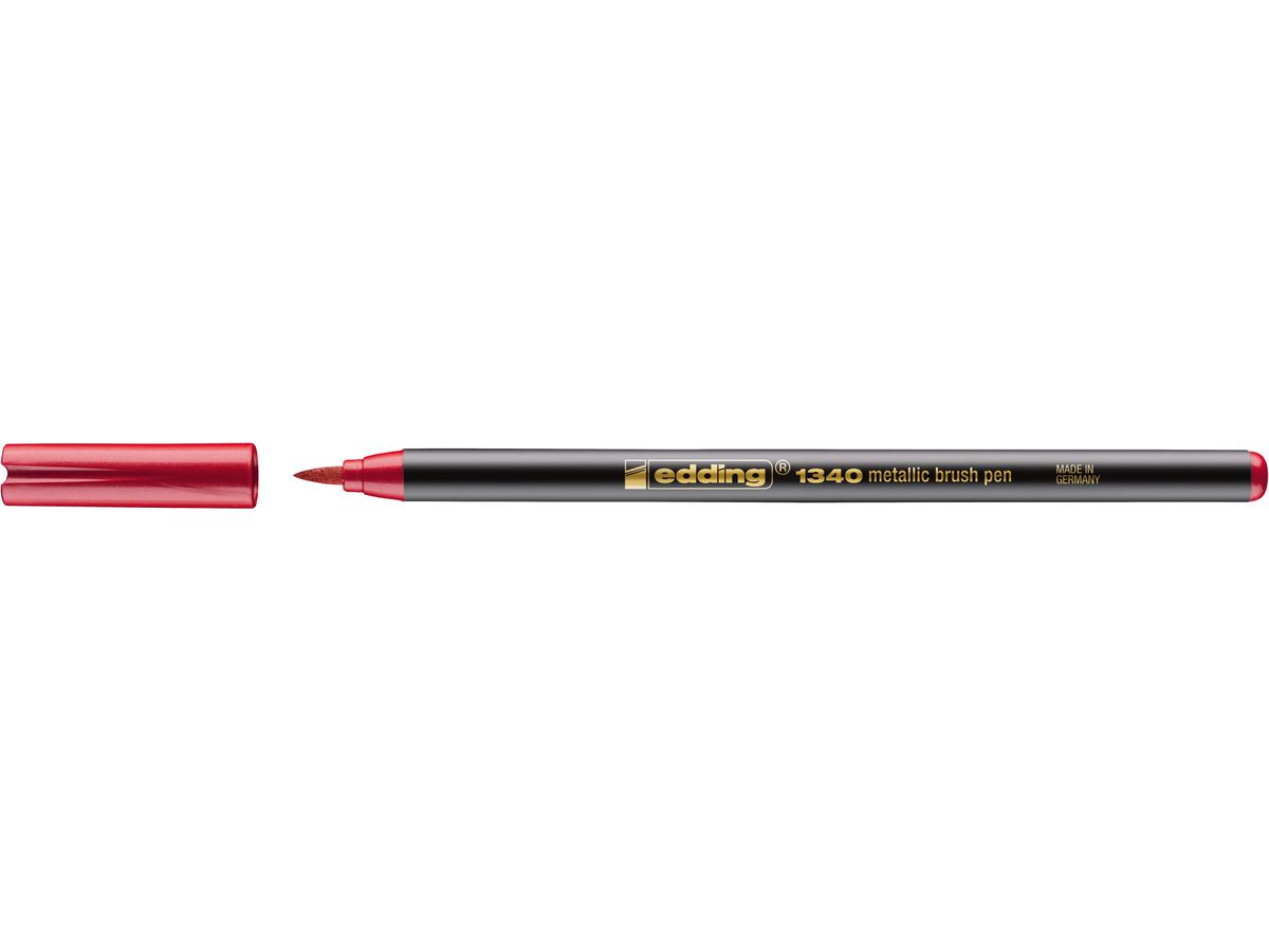 EDDING Brushpen 1340 004723-072 Metallic rot (4057305046345)