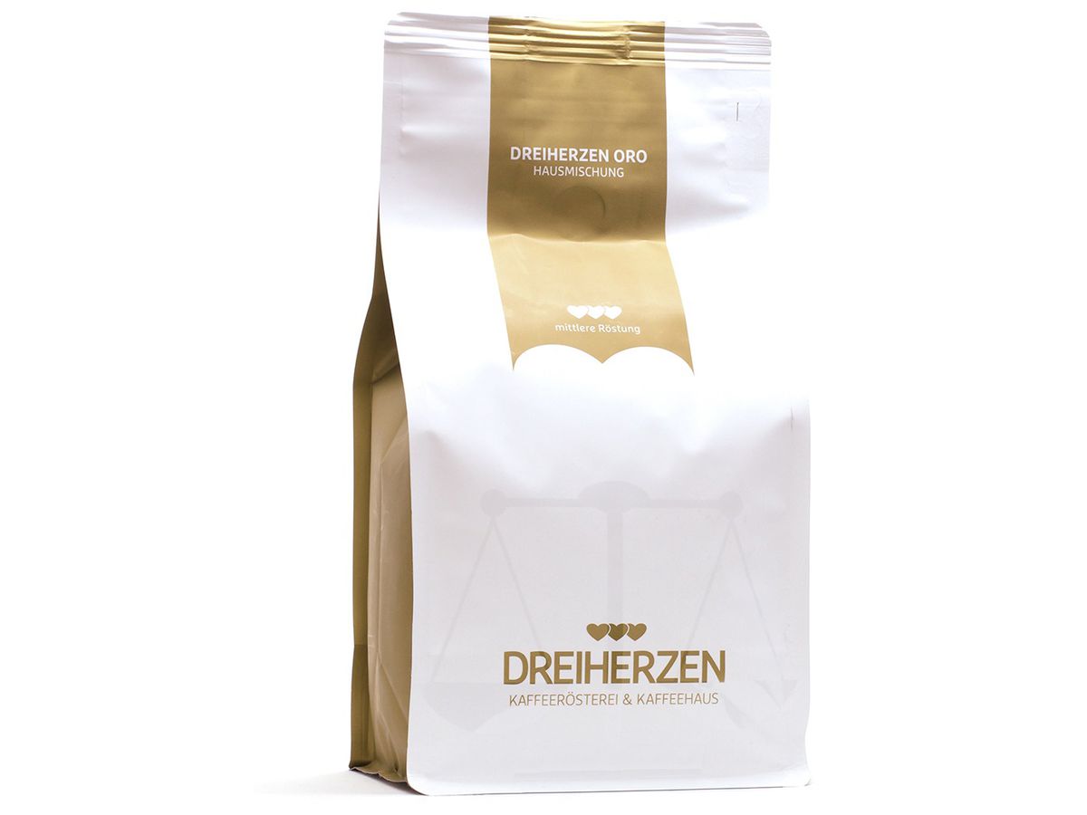 DREIHERZEN Grain de café 1kg 10001 Oro (7640127190012)