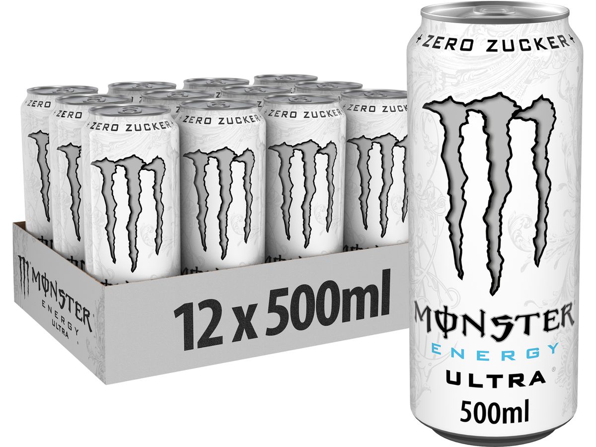 MONSTER ENERGY Ultra White, Alu 129400001201 50 cl, 12 pz (5060947546370)