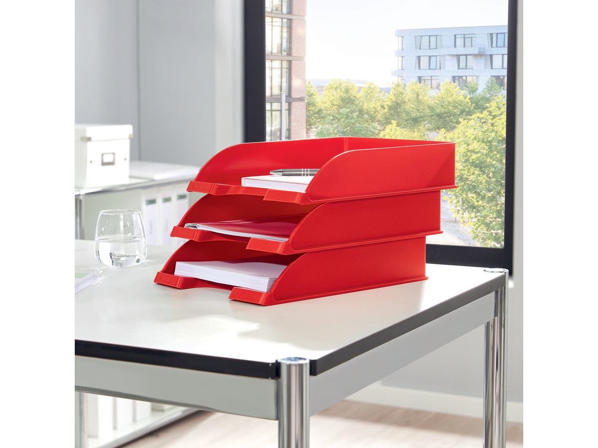 LEITZ Briefkorb WOW A4 5226-30-26 rot (4002432135196)
