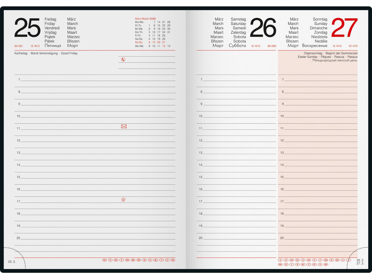 RIDOIDE Agenda Mentor Grafik 2026 7026037956.26 1G/1P assortiti ML 14.8x20.8cm (4003273790834)