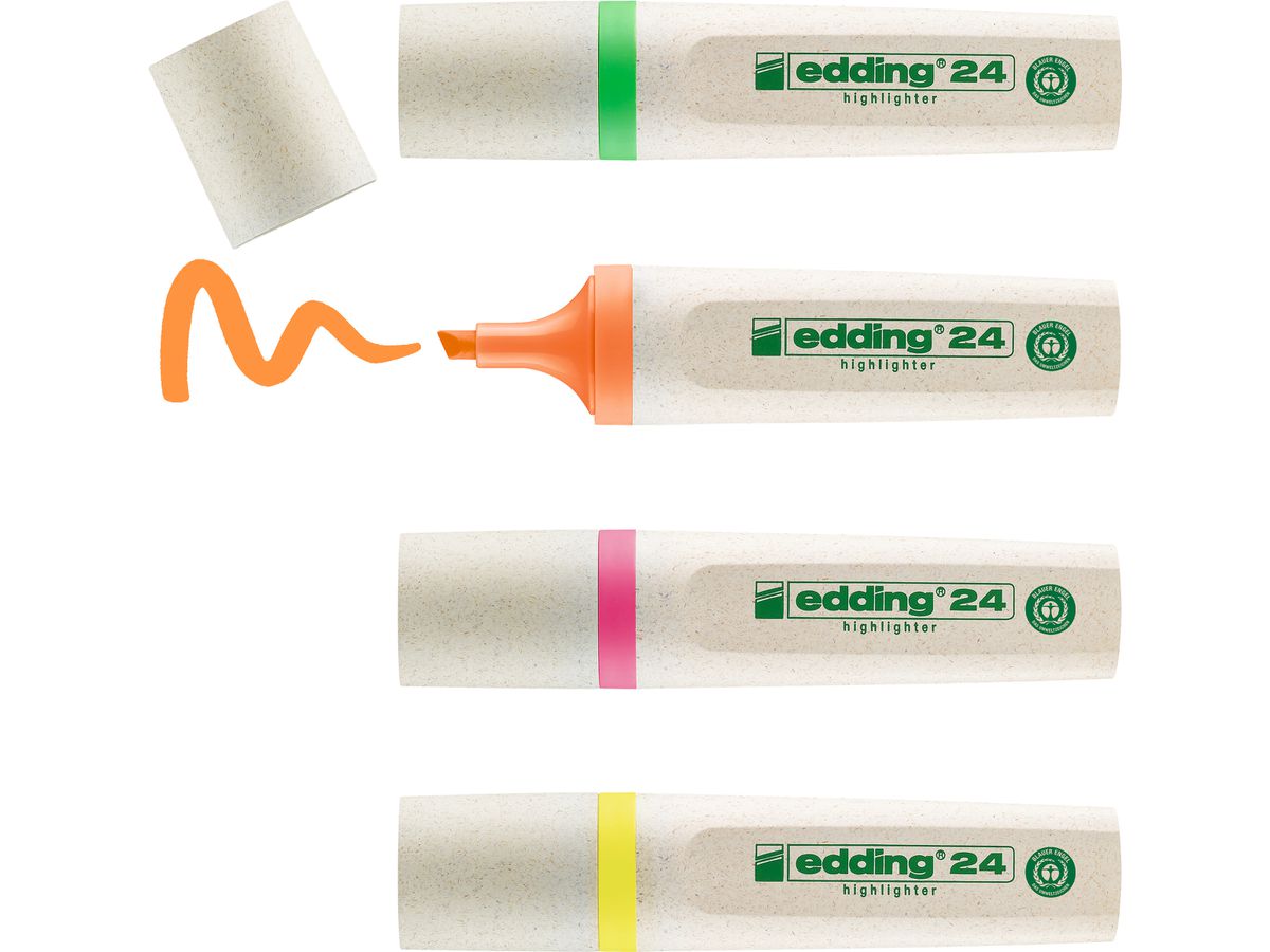 EDDING EcoLine Evidenziatore 24 2-5mm 24-E4 4-colori (4004764917723)