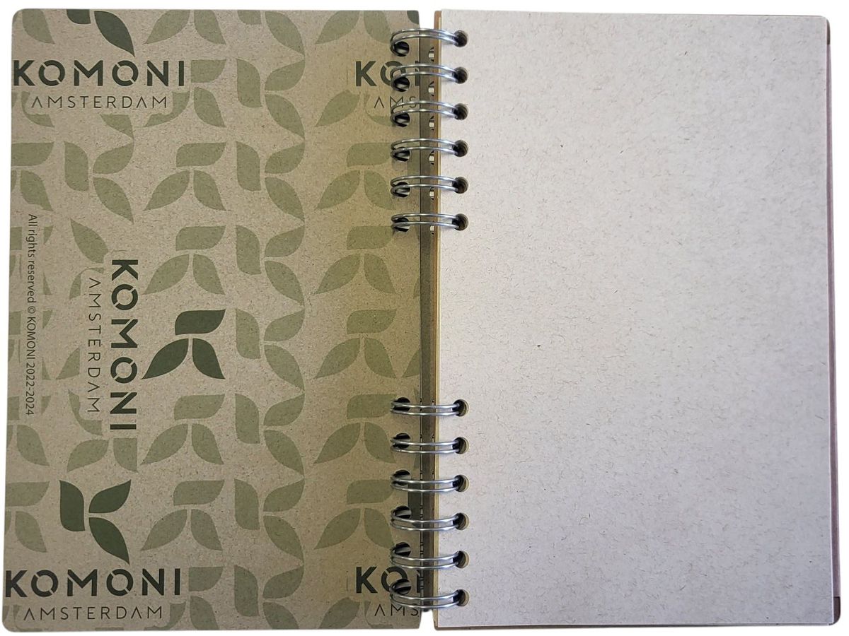 KOMONI Taccuino Rotes Herz A5 ROHA5B blanco 90 fogli (8720634484336)