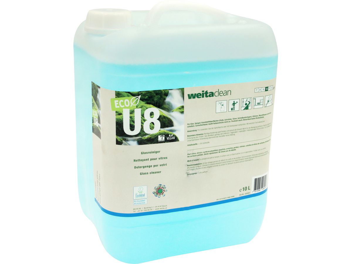 WEITACLEAN Nettoyant pour vitres 10lt 19519.14310 U8 ECO (7610588108918)