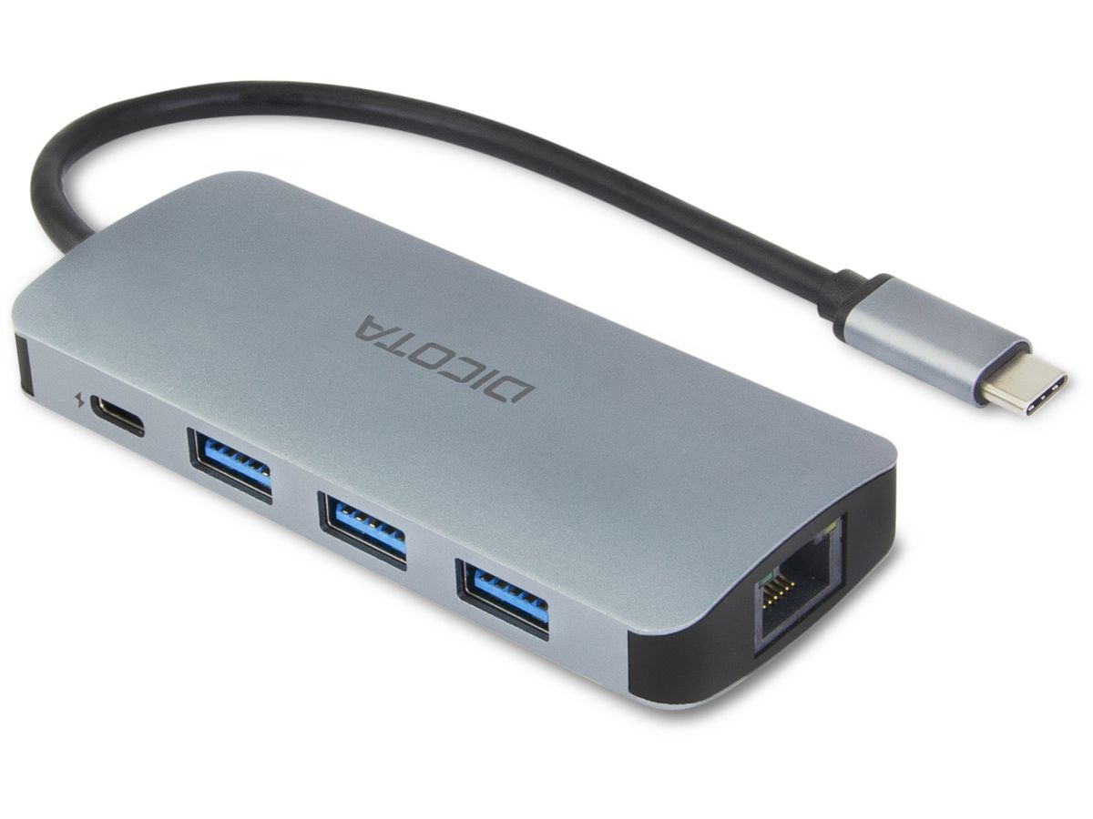 DICOTA USB-C 8-in-1 Multi Hub D32062 4K PD 100W (7640239421394)