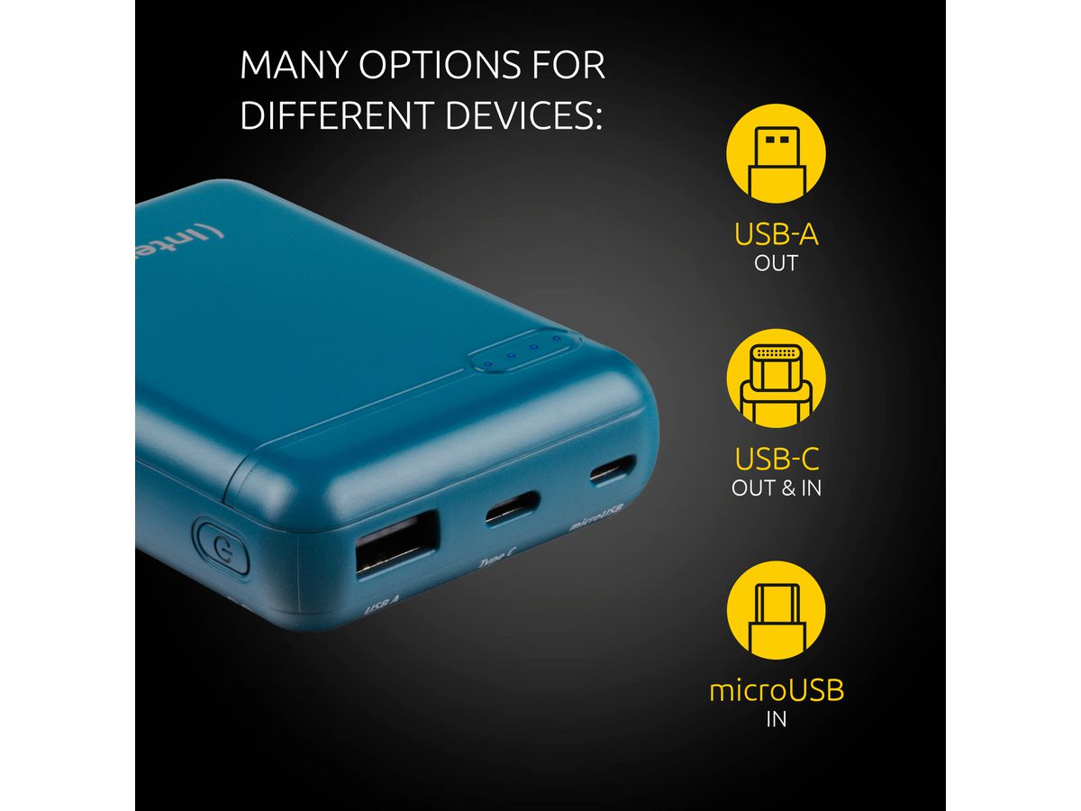 INTENSO Power Bank Petrol 7313537 10000 mAh (4034303028436)