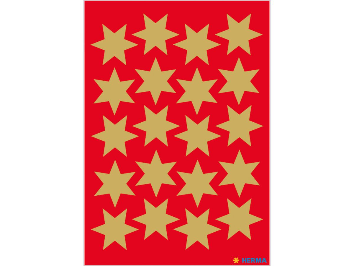 HERMA Sticker Etoile 21mm 3905 or 60 pcs./3 flls. (4008705039055)
