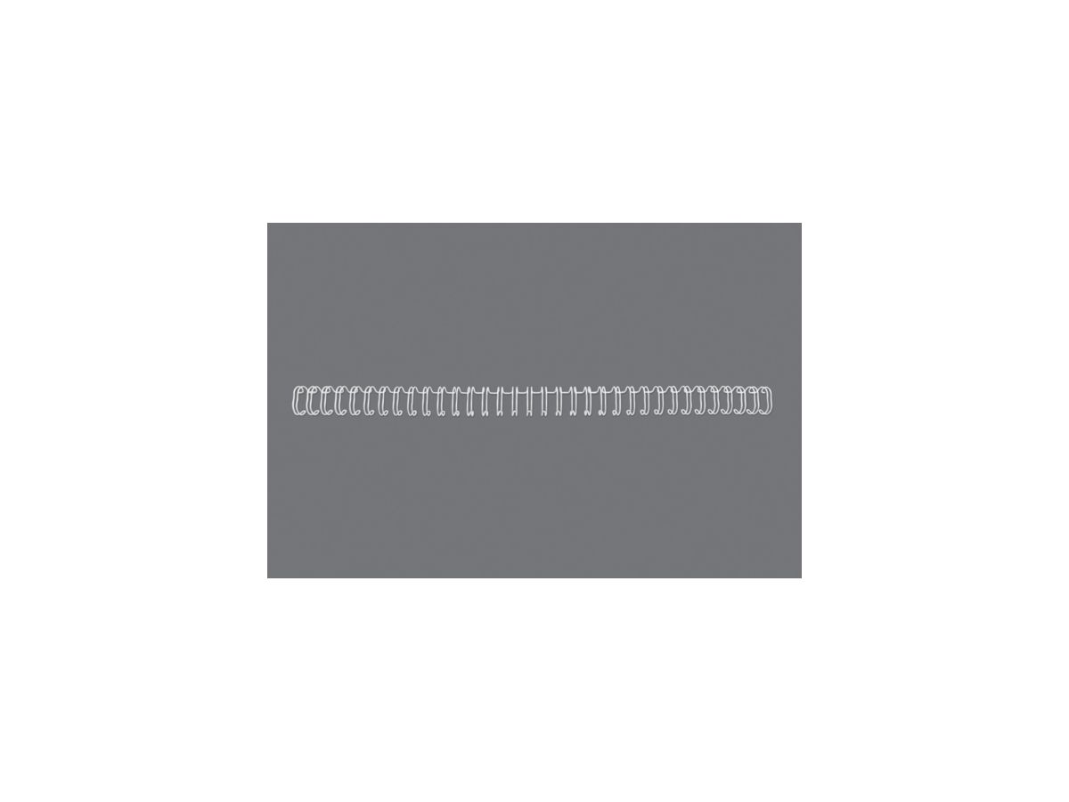 GBC Dorsini rilegafogli 14mm A4 RG810970 bianco, 34 anelli 100 pezzi (5019577190477)
