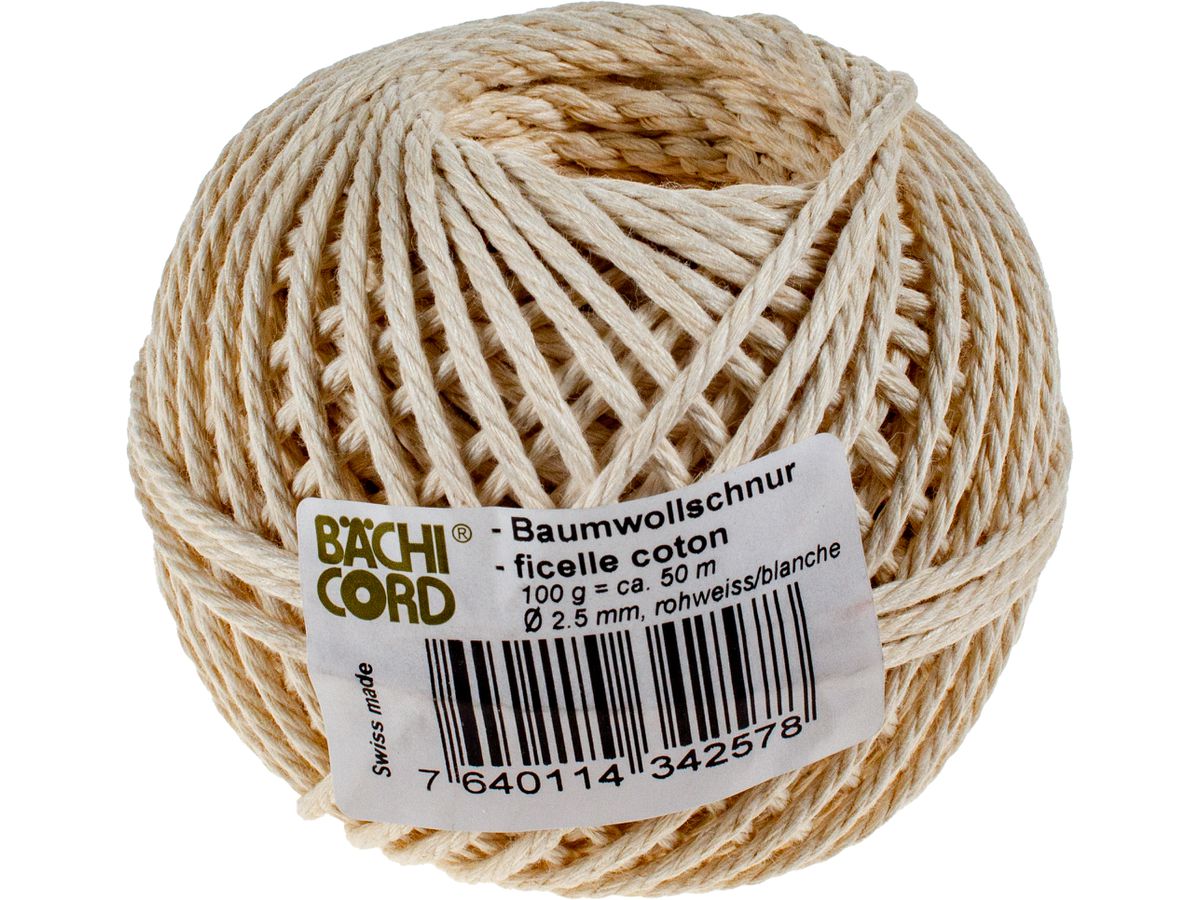 BAECHI Ficelle d'emballage 710.05025 50m 2,5mm (7640114342578)