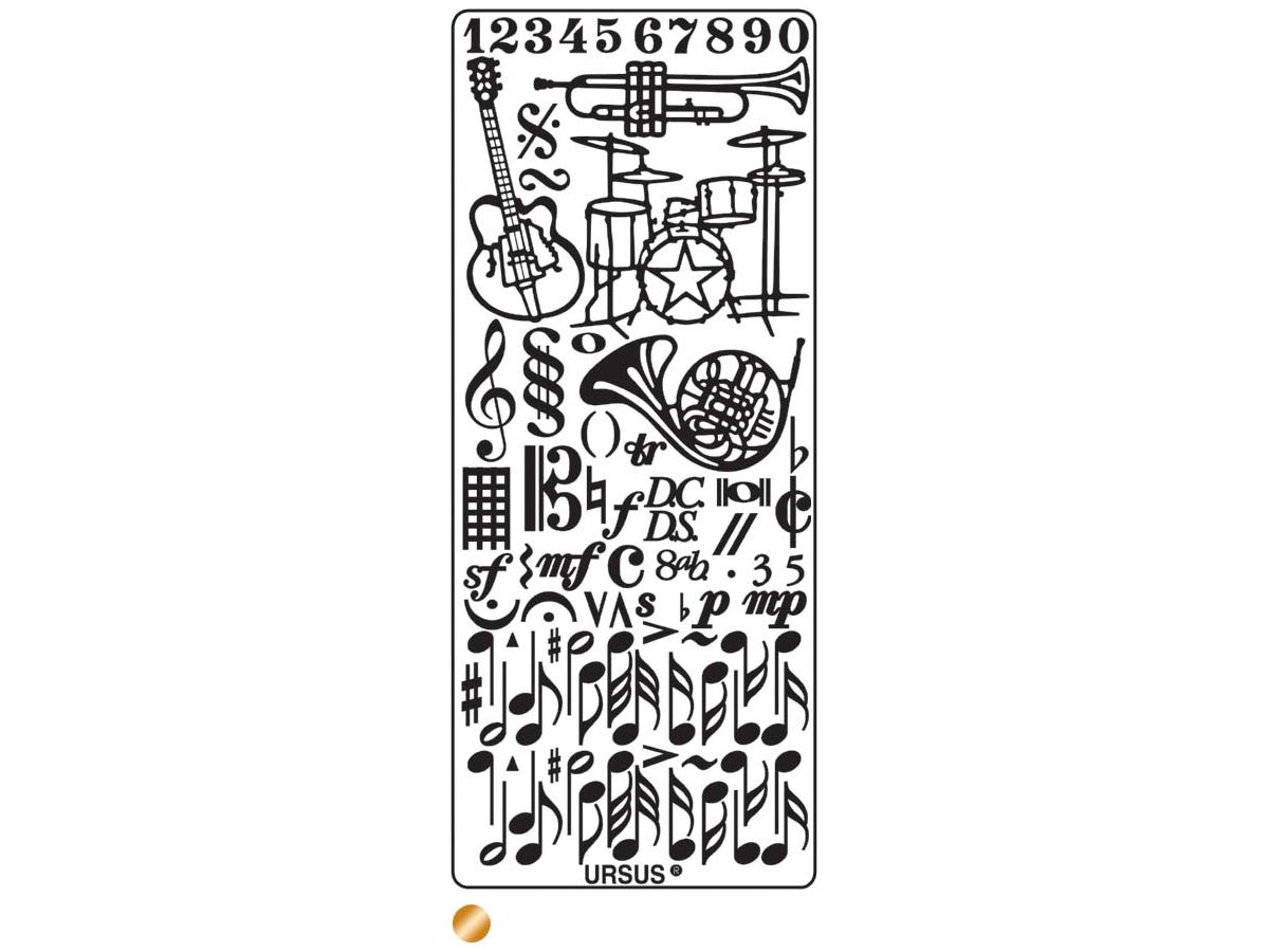 URSUS Creative Sticker 59120021 Sujet 21 cuivre (4008525647126)