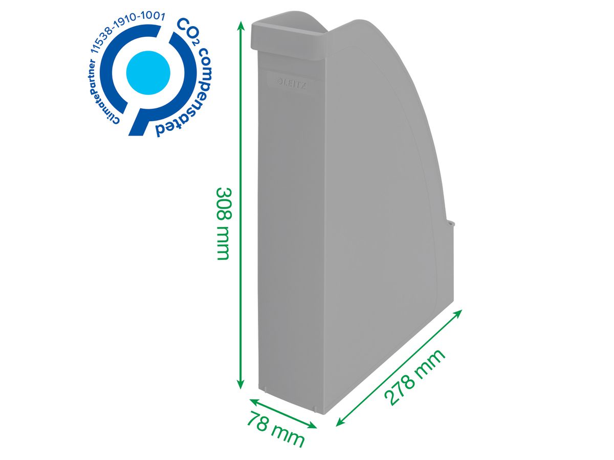 LEITZ Portariviste Recycle A4 2476-50-50 verde, CO2 neutro (4002432134595)
