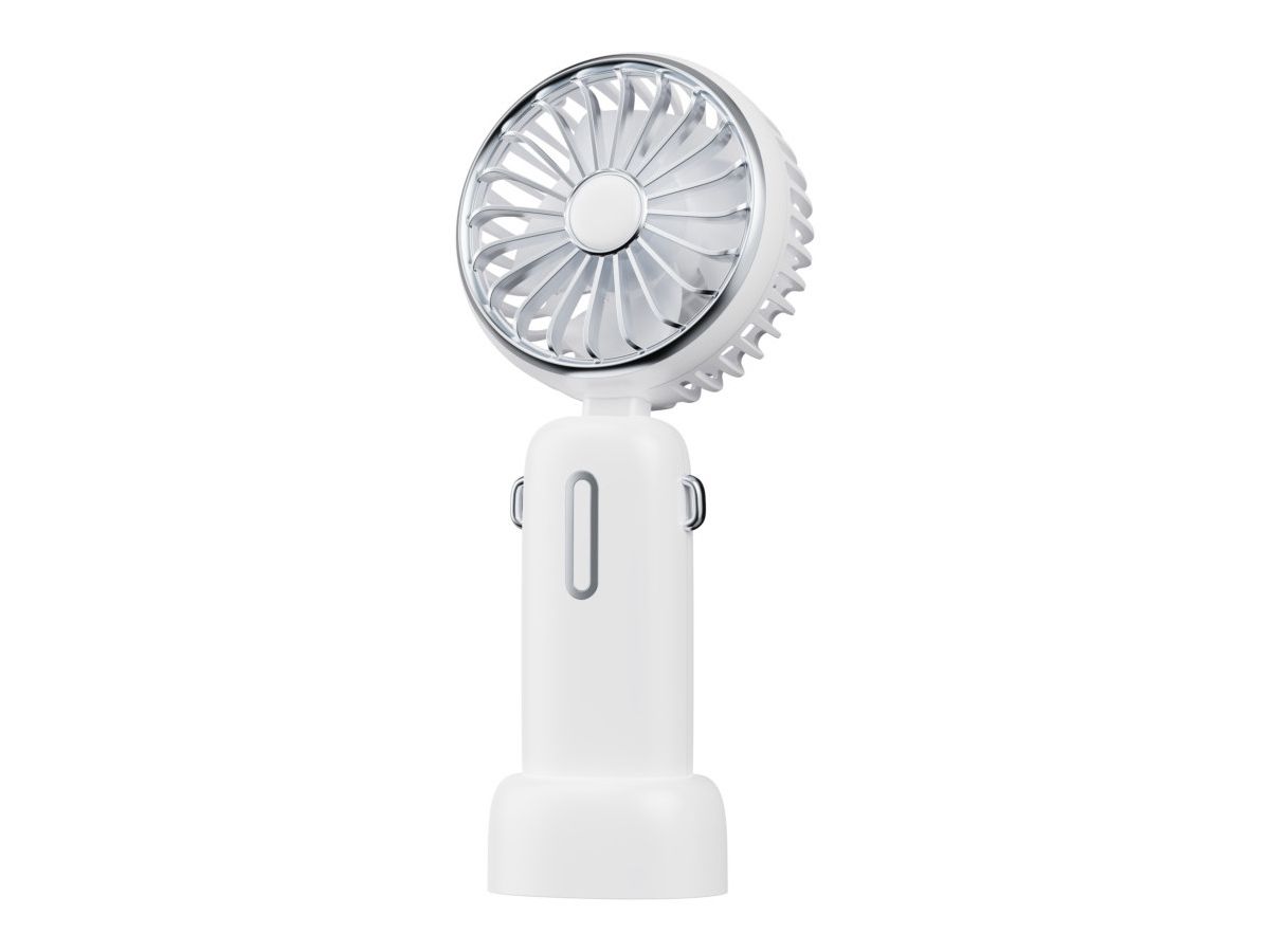 DELTACO Portable Neck Fan neck strap FT-776 White,Silver (7333048063380)