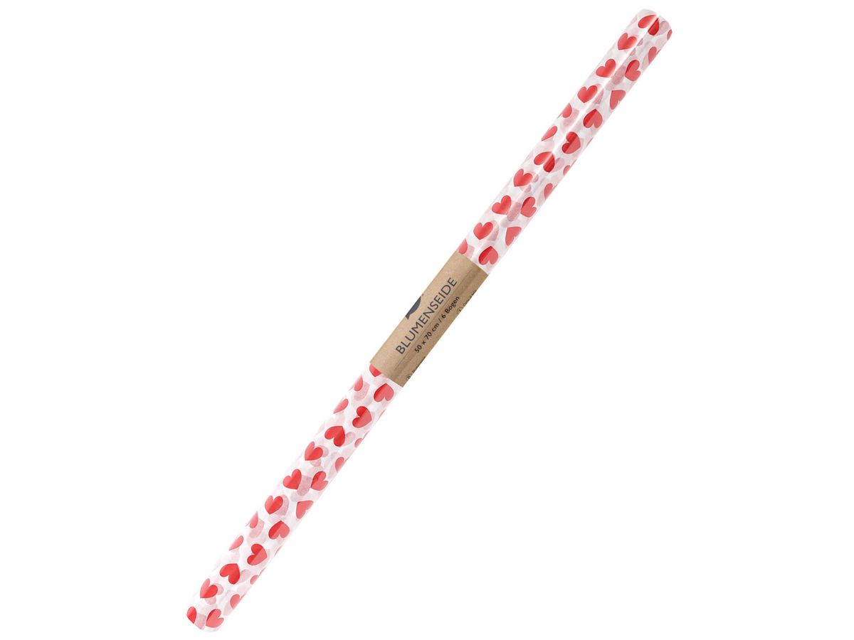 I AM CREATIVE Papier de soie 4073.18 50x70cm, coeur (7611983202270)