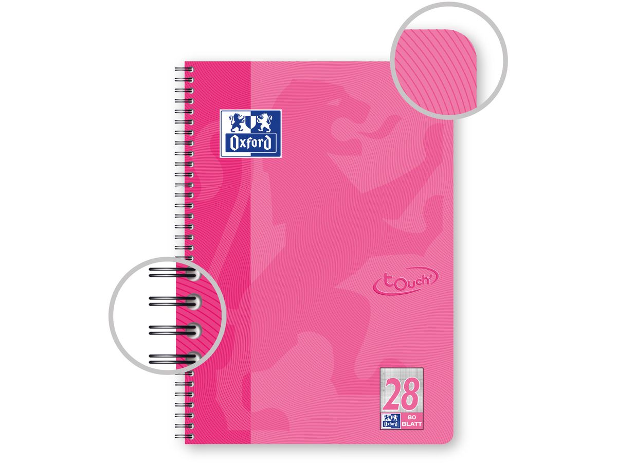 OXFORD Collegeblock Touch B5 400086487 kariert, 90g 80 Blatt (4006140020997)