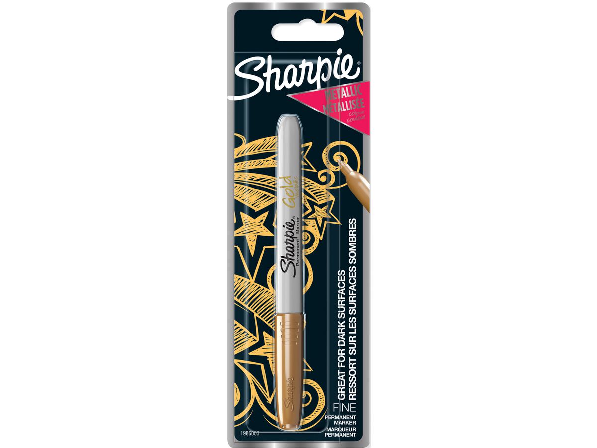 SHARPIE Fine Metallic 1mm 1986003 gold (3501179860039)