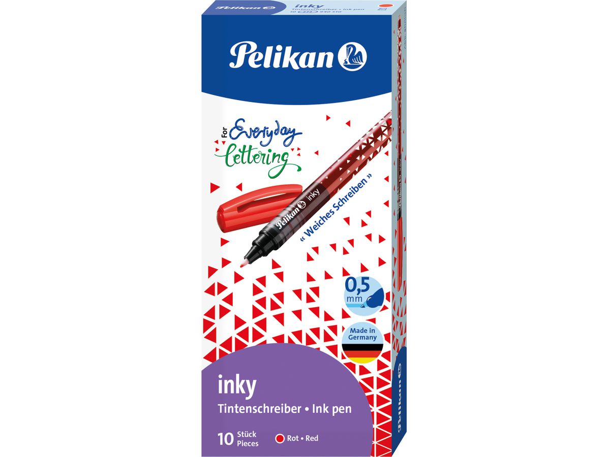 PELIKAN Stylo Fibre Inky 273 0.5mm 940510 rouge (4012700940513)